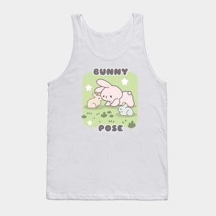 Bunny Pose Yoga for Tranquility and Playfulness Tank Top